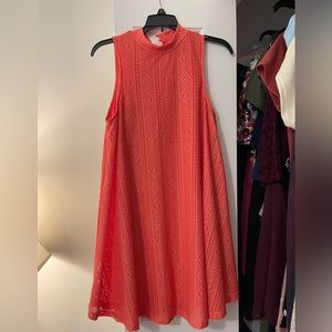 Orange She + Sky Dress - Size Medium
